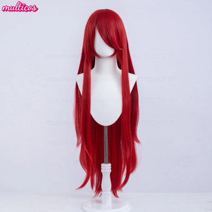 High Quality Anime 100Cm Long Staight Cosplay Wig Black White Red Pink Brown Gold Blue Blonde Purple Heat Resistant Hair Wigs