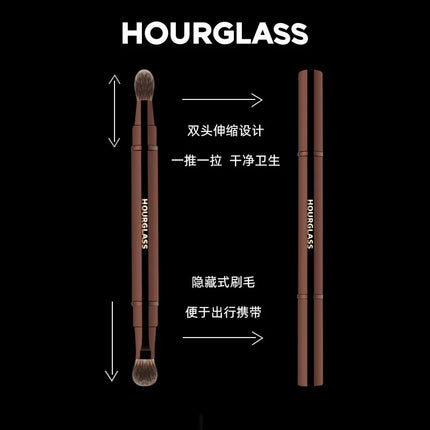 1pc Hourglass Powder Contour Makeup brushes Foundation Blusher Make up brush metal handle Concealer Bronzer high end with box
