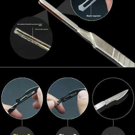 Sterile Surgical Scalpel Blades Individually Packaged, Carbon Steel 11 Extra Point & 23 Stainless Steel, Full Range of Sizes