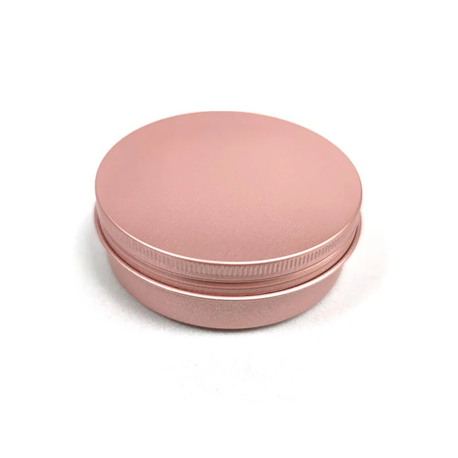 10/20/50/100pcs 5ml 10ml Matte Rose Gold Jar 30ml Pink Cream Aluminum Case 50ml 60ml Lip Balm Pot Cosmetic Container 150ml 4201