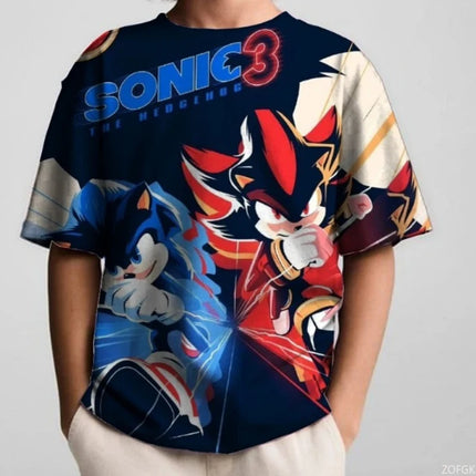 Kids' Anime Superhero T-Shirt - Casual Summer Apparel