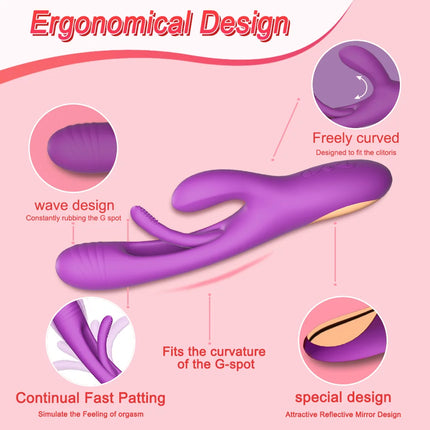 Flapping Tapping Vibrator for Women G Spot Clitoris Stimulator Dildo Vibrating Nipple Vagina Massager Female Sex Tos Adult Goods