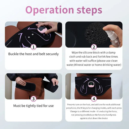 EMS Hip & Butt Toning Device - Professional Glute Lift Massager for Women Fitness Training and Body Contouring at Home