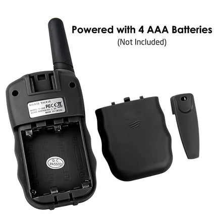 2Pcs/Set Mini Walkie Talkie Children Toy 3 Mile Range Two Way Receiver Electronic toy Radio LCD Flashlight Children Gift for kid