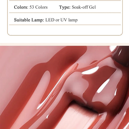 UR SUGAR 15ml 1-step Gel Polish 3 IN 1 Gel Nail Polish Pink Colors Nail Art Soak Off LED UV Gel Nail Varnishes For Nail DIY Arts