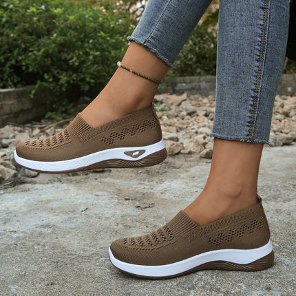 Fashionable casual single shoes, breathable and comfortable women's shoes, sports vulcanized shoes, anti-slip flat shoes