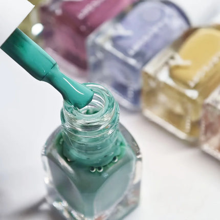Set A Colorful Candy 6-Bottle Set Nail Polish No-Bake Quick-Dry Long-Lasting Peelable Water-Based Triple Color Nail Polish