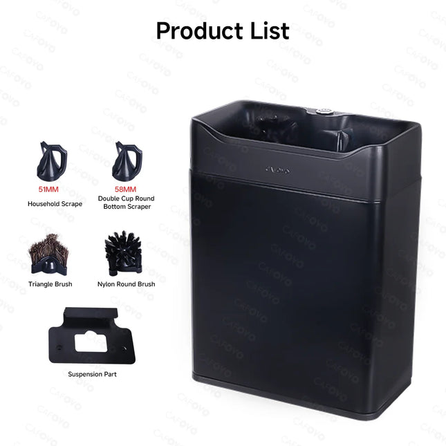 CAFOVO ECC21 Electric Coffee Portafilter Cleaner 6L Automatic Coffee Cleaner For 51/54/58mm Portafilter Cafe Espresso Tool