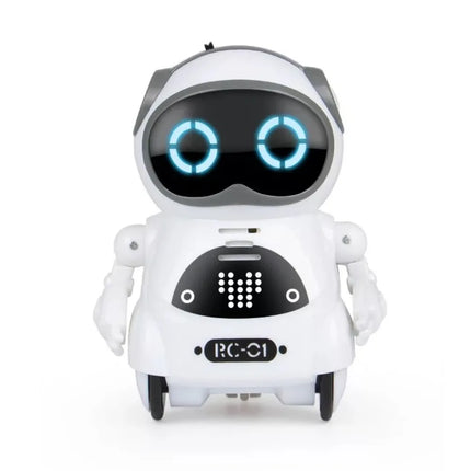 Voice Recognition Pocket Robot Singing Dancing Telling Story Talking Interactive Robot Communication LED Lights Mini Robot