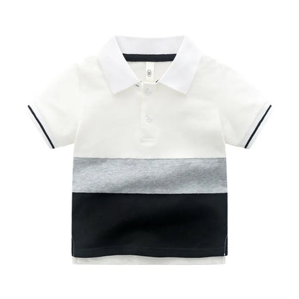 Summer Kids Polo Shirt Boys Short Sleeve Lapel Polos Clothes for Girls Cotton Print Breathable Kids Polo Shirt Children Tops