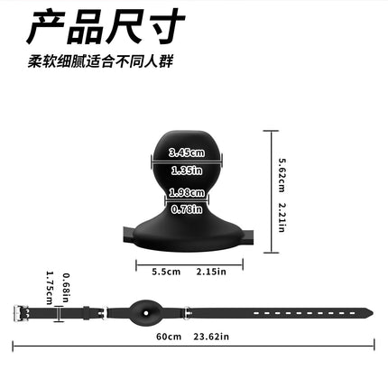 New Silicone Mouth Gags BDSM Breathable Ball Gag Adjustable Belt Mouth Adult Games Erotic Sex Toys For Couple Role Play Sexyshop