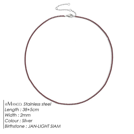 EManco Fashion Crystal High Quality Stainless Steel Gold Plated Necklace Ladies Charming Accessories Gifts Wholesale