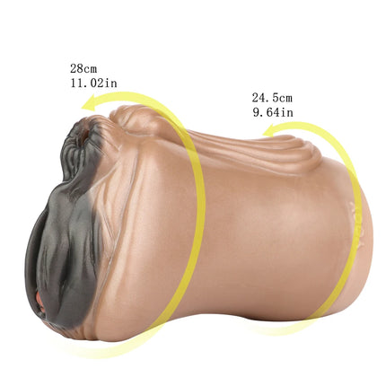 SMMQ Dual Channel Male Masturbator Realistic Tight Vaginal Stroker Soft Silicone Genital Pocket Big Butt Onahole Fantasy Sex Toy