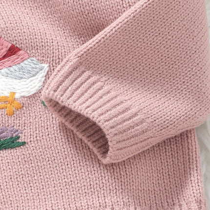 Winter Warm Knitted Baby Girls Sweaters Clothes Spring Autumn Outwear Newborn Infantil Toddler Kids Pullovers Children's Jumpers