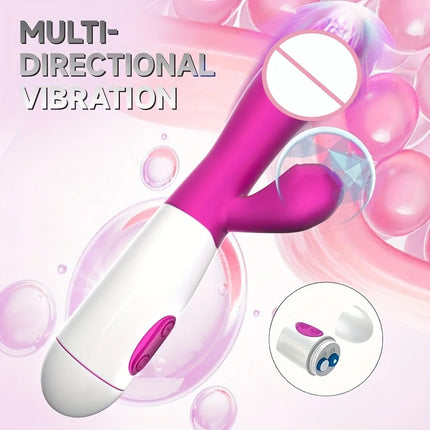 Female vibrator, featuring powerful clitoral stimulation function, female vaginal squeezing massage vibrator, adult pleasure sex