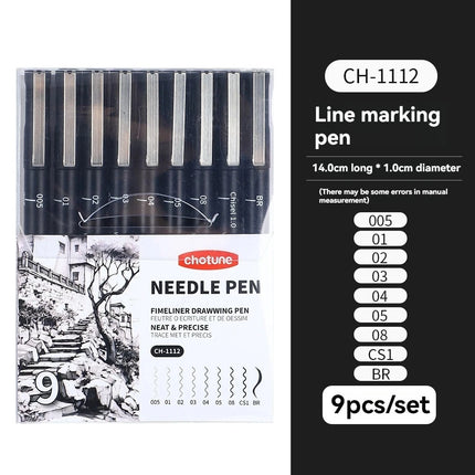 15/3 Size Fineliner Pens Black Micro Pigment Liner Pen Multiliner Drawing Pen for Artist Sketching Drawing Drafting Comic Design