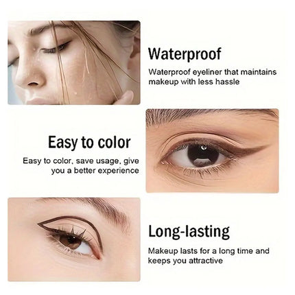 1pcs Luxurious Waterproof Long-Wearing Liquid Eyeliner - Smudge-Resistant, Transfer-Proof, Quick-Drying Formula With Easy