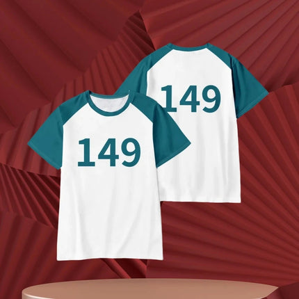 2026 Round Six T-shirt Seong Gi-hun Cosplay Costume 456 Tracksuit Calamari Games Disguise Caarnival Party Clothes for Men Women