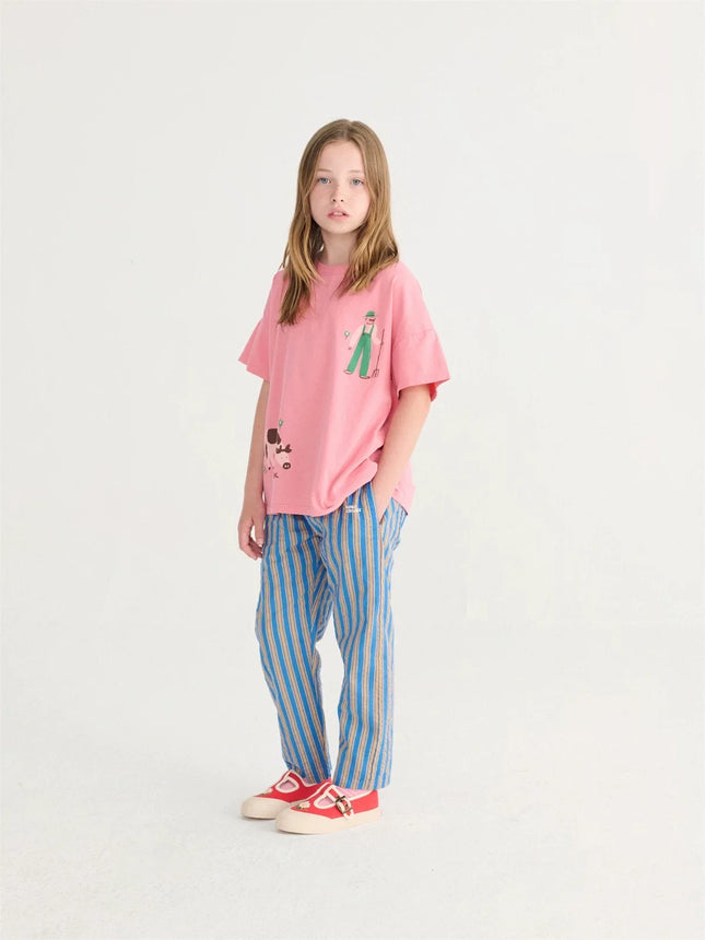 2026 Summer Brand Children Cartoon Printing T-shirt Kids Tops Girls Boys Tee Cotton Short Sleeve Baby T Shirts Basic Clothing