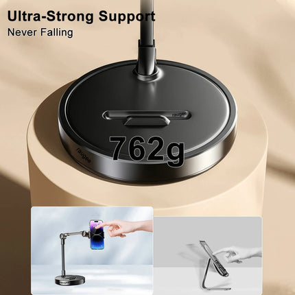 Phone Holder Portable Folding Multi-Angle Adjustable Stand for Cell Phone Height Adjustable Phone Bracket for Live Broadcast