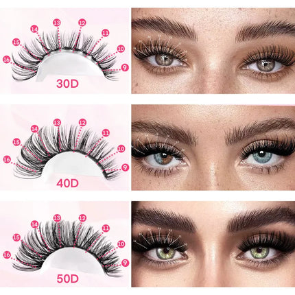 WINKLURE DIY Lashes Extensions Kit 800pcs Lash Clusters 80D/100D Wispy Individual Lashes Mix 9-18mm Cluster Eyelash Extension