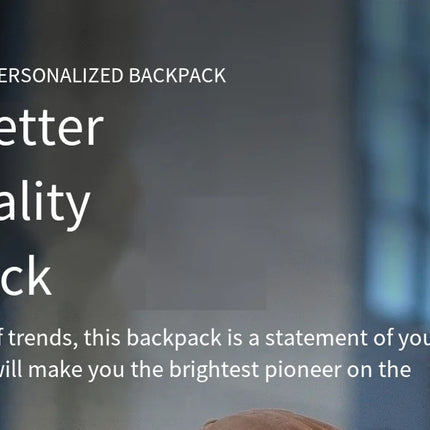 Trendy Backpack, Unisex Casual Backpack, Outdoor Short-Trip Travel Bag, Personalized Laptop Backpack, Large-Capacity Multi-Functional Storage Bag