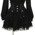 380 black skirt / L