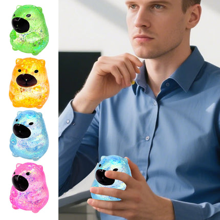 Maltose Cube Stress Squeeze Toy D ecompression Small Ice Cubes Anti Stress Slow Rebound Polar Light Colorful Squeeze TPR Block