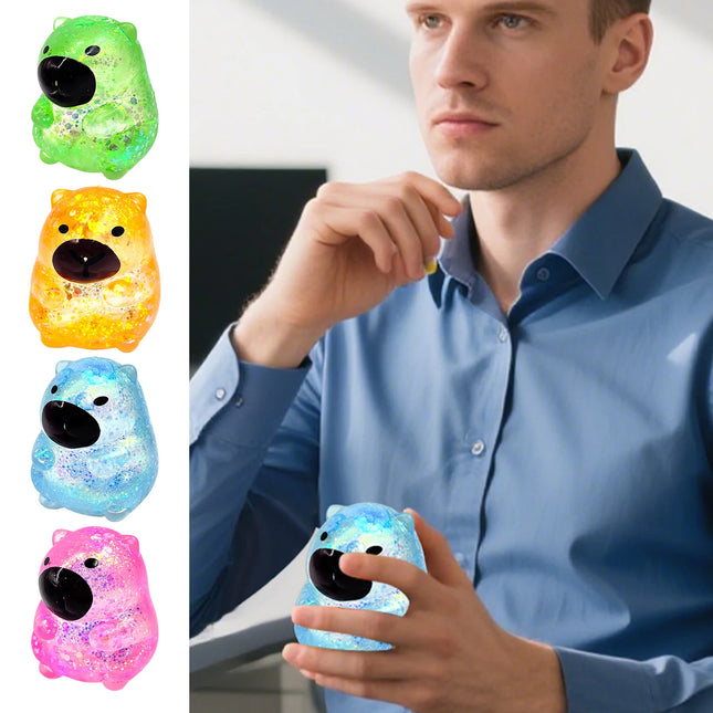 Maltose Cube Stress Squeeze Toy Decompression Small Ice Cubes Anti-Stress Slow Rebound Polar Light Colorful Squeeze TPR Block