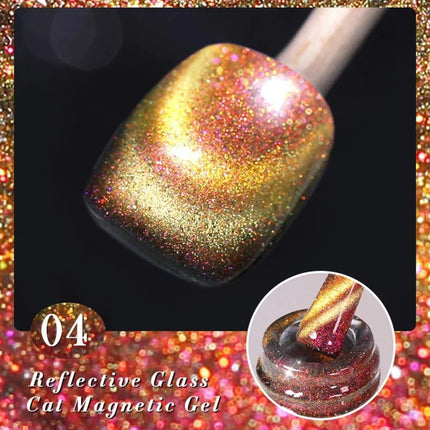 Light Cat Eye Glue Reflects Light Shatters Diamonds Nail Polish Oil Glue Polish Aurora Glitter Crystal Soak Off Manicure Magnet