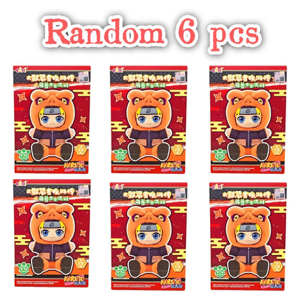 Original TOPTOY EAKI Naruto Cute Beast Party Series 2 Trendy Blind Box Toys Collectible Kawaii Plush Doll Hanging Ornament Gift