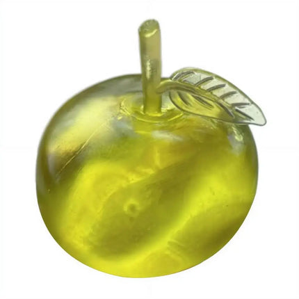 Squishy Green Apple Stress Relief Toy Soft Transparent Slow Rebound Squeeze Toy Decompression Fidget Toy for Adults & Kids