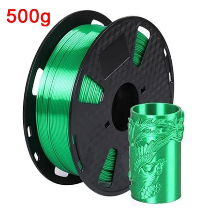 Silk Filament PLA 1.75mm 1kg/500g/250g 3D Printer Filament For Printing Toys Shiny Smooth PLA+ Gold Silver Red Blue High Speed