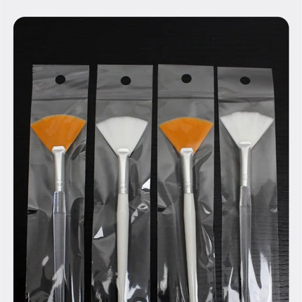 10/20/50pcs Fan Shape Foundation Makeup Brushes Multifunctional Facial Mask Brush Essential Oil Women Beauty Makeup Tools Brush