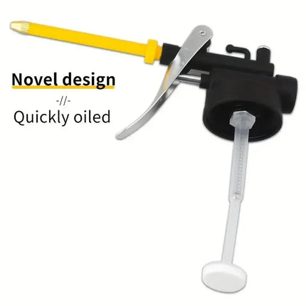 New 250ml Transparent Oil Can Oiler Lubrication Oil Plastic Machine Pump High Pressure Pump Oiler Grease Gun