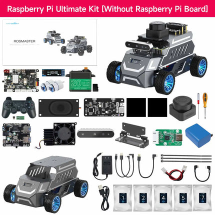 Yahboom ROSMASTER A1 AI Large Model ROS2 Robot Smart Car Kit Ackerman Structure Support RVIZ Simulation SLAM Mapping Navigation