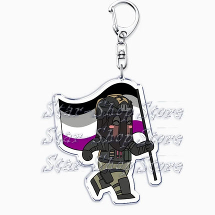 Hot Military Game Ghost Chibis Keychains for Accessories Cod Soldier Soap Simon Riley Keyring Jewelry Fans Friends Gaming Gifts