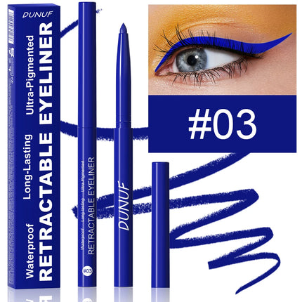 DUNUF 4-Color Longwear Eyeliner Pen – Waterproof & Smudge-Proof Formula for Precise, All-Day Definition