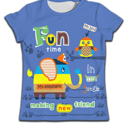 New Cartoon T-shirt Kids Boys Children Clothes Girls Cats Graphic T Shirts Boy Baby Summer Top KID Girl Birthday Short Sleeve