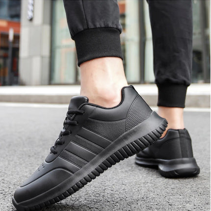 Chef shoes four season soft-sole anti-slip oil-proof waterproof portable kitchen work shoes fashion plus size casual men's shoes