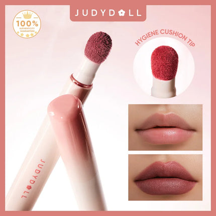 JUDYDOLL CUSHION MATTE LOCK LIP CREAM - 24hr Long-Lasting Waterproof Smudge-Proof Moisturizing That Reduces Lip Lines