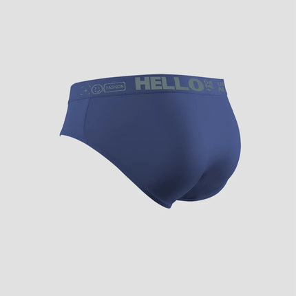 Men's ice silk underpants with printed letters, trendy triangular, plus-size, quick-drying, breathable and sporty underpants