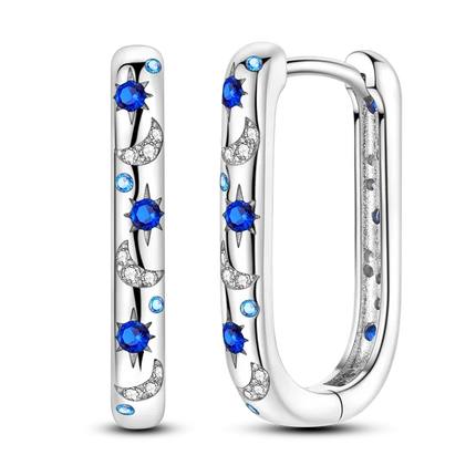 925 Sterling Silver Earrings Women 2025 Jewelry Hoop Ear Studs Sparkling Pave Earring Wedding Gift For Anniversary