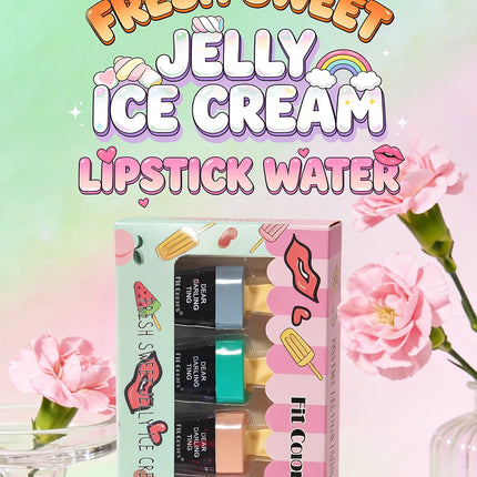 Moist Smooth Ice Cream Dyed Lipstick - Easy To Color Long-lasting Sweatproof No Cup Staining MakeupEssential Ice Cream Liptint
