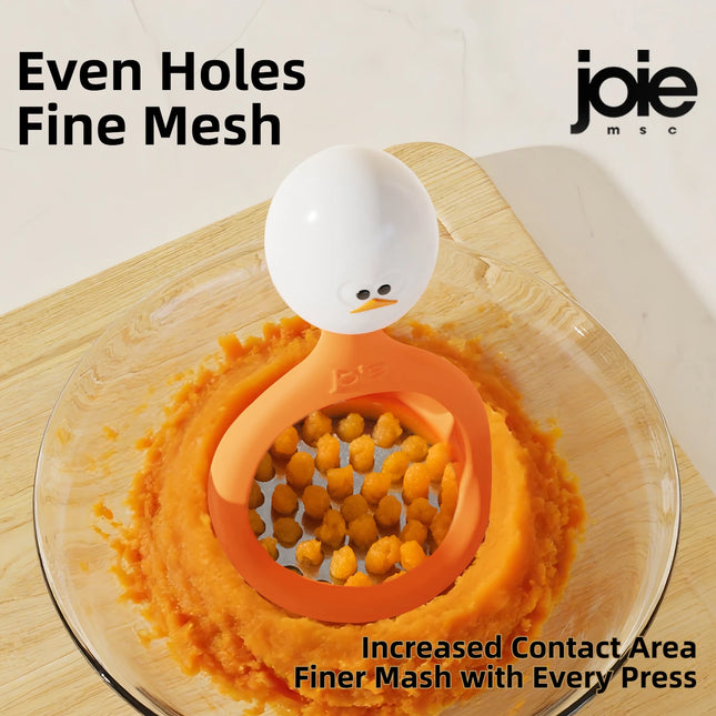 Joie Eggy Masher Stainless steel Potato Masher Vegetable Fruit Press Maker Vegetable Masher Puree Kitchen Tool Cooking Baking