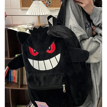 Gengar Backpack Trendy Cool Large Bag Cute Cartoon Kawaii Couple Gift Storage Toys Anime Accessories