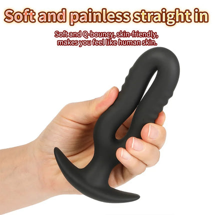 Extra-long Anal Dildo Butt Plug Prostate Massager Adult Gay Anal Beads deeper Stimulation G-spot Clitoral Sex Toys for Men Women