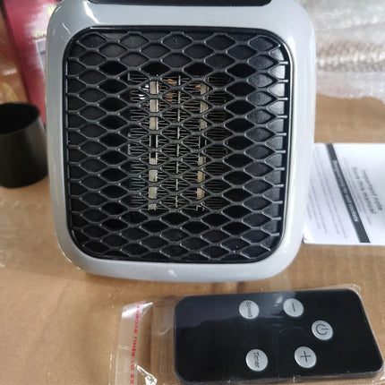 800W Mini Heater for Home Small Bathroom Heating Fans Wall Mounted PTC Ceramic Electric Heater with Remote Control Household