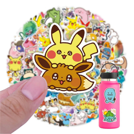 10/30/50/100pcs Pokemon Art Graffiti Stickers Classic Cartoon Decal DIY Motorcycle Helmet Guitar Waterproof Cute Pikachu Sticker