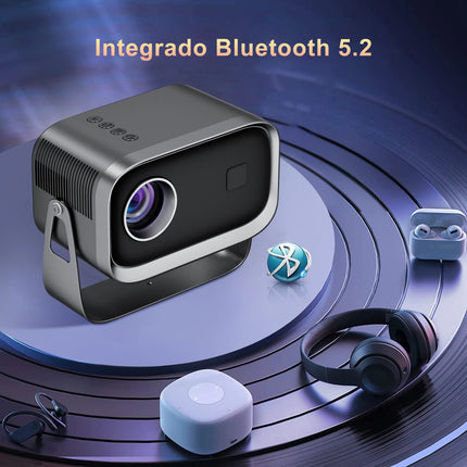 Salange Mini Projector P28B Home Theater Android 11 BT5.2 WIFI Free-Style Placement Projection Support Smartphone Same Screen